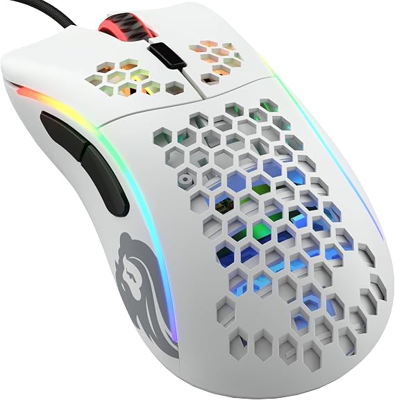 Glorious Glorious Model D Gaming Mouse White Wired Compact RGB Illuminated 6 Programmable Buttons DPI 12 pc Gaming Mouse Ergonomic Domestic Genuine Product 62g