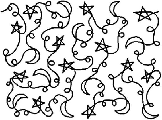 Quilting Creations Stars and Moons Quilt Stencil