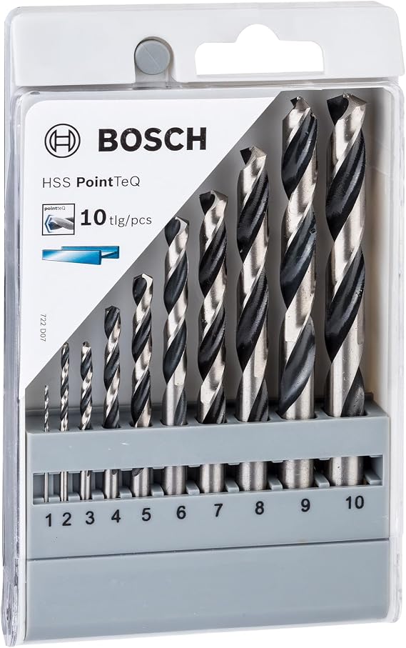 Bosch Professional - Pointteq Drill Bit 10 Piece Set