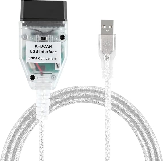 LZLRUN K+CAN K+DCAN Car Diagnostic Scanner Cable OBD USB Interface with Switch for BMW with FT232RL NCS Expert Tool32
