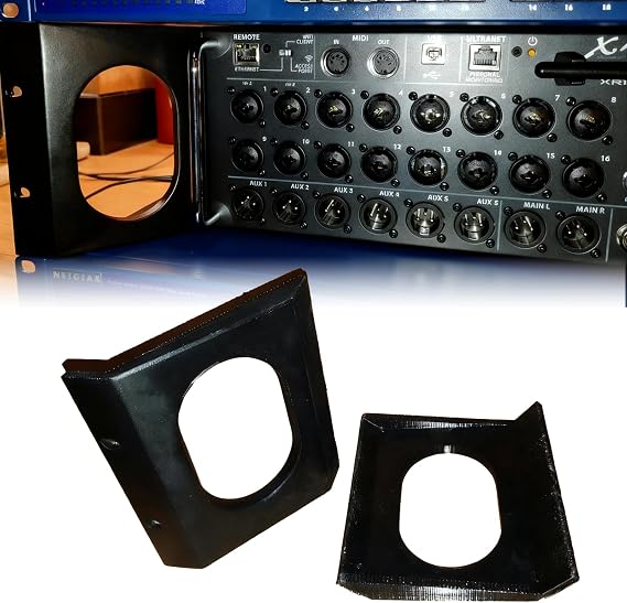 Integrated Rack Mount Ears for Behringer XR18 XR16 MR18 Mixers - Heavy Duty, Space Saving Rack Kit