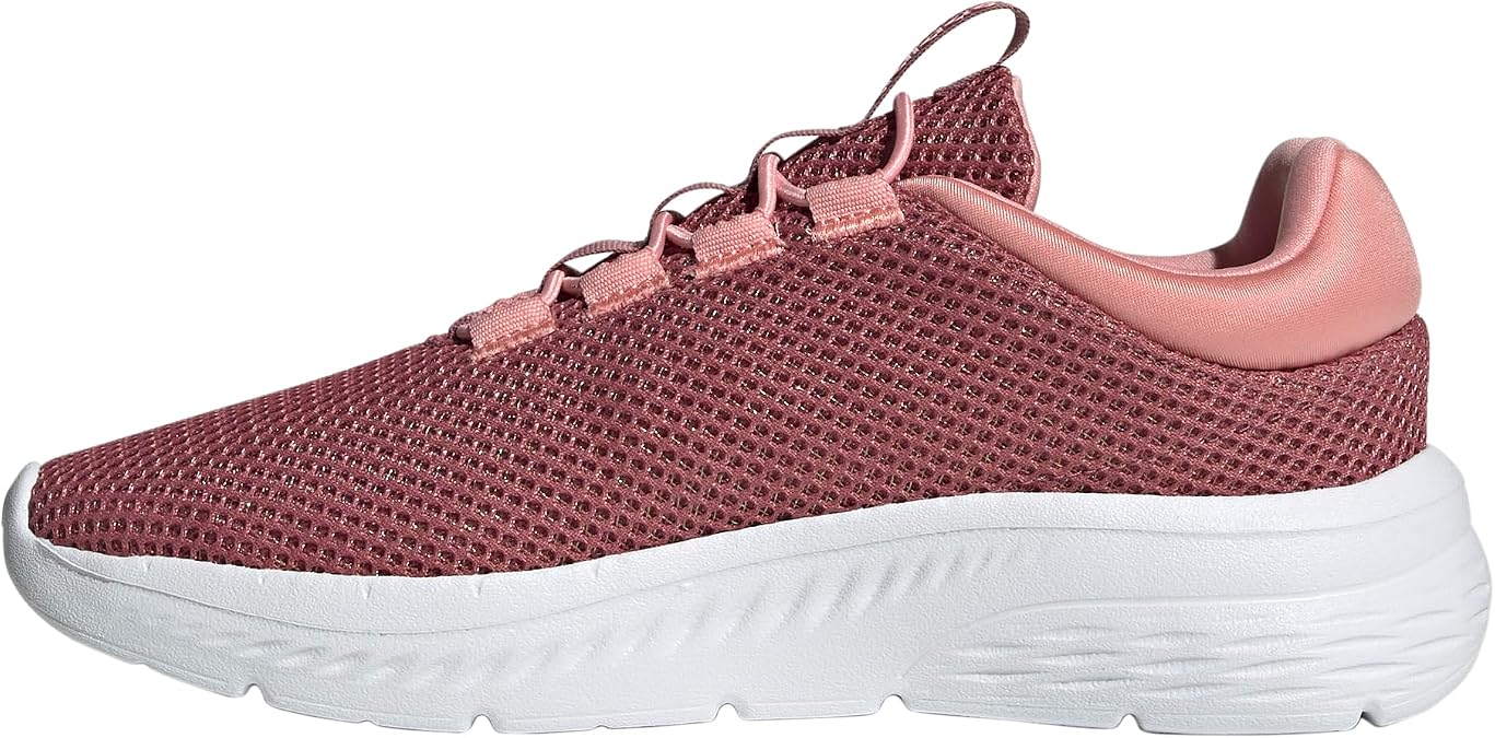 adidas Womens Cloudfoam Comfy Sneakers Shoes Casual - Beige, White