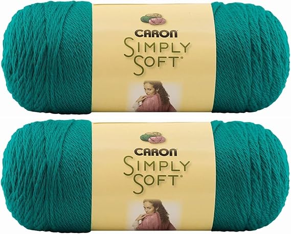 Bulk Buy: Caron Simply Soft Yarn Solids (2-Pack) (Cool Green)