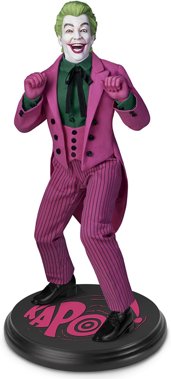 The Ashton - Drake Galleries Batman Classic TV Series The Joker Collectible Portrait Figure with Black Base