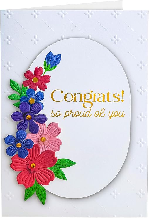Joli Coon Premium Congrats So proud of you Card 3D, SIGNATURE