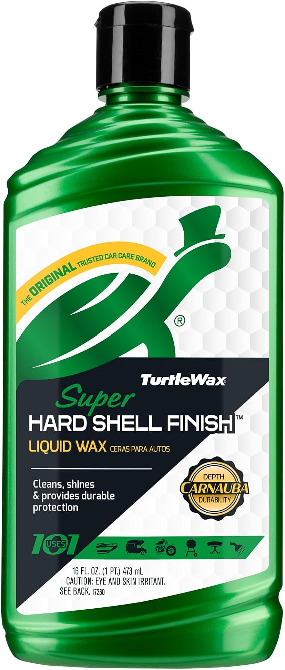 Turtle Wax T-123R Super Hard Shell Liquid Car Wax - 16 Fl Oz., Green