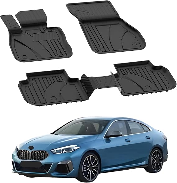 Sahler Floor Mats for BMW F44 Gran Coupe 2 Series 2020-2026 | Custom Fit Floor Liner for Cars | Premium Quality Car Mats Black | Odorless All Weather Waterproof Durable 4.5D Liner