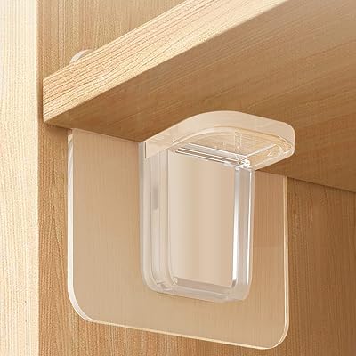 10Pcs Self Adhesive Shelf Bracket, Punch Free Shelf Support Peg, Strong Partition Pin for Kitchen Cabinet Book Shelves Closet Brackets Clapboard Layer A