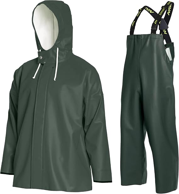 Men's Commercial Fishing Rain Suit, 0.70mm PVC Gear