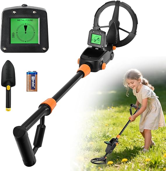 Metal Detector Kids,Lightweight Metal Detectors with LCD and SOUND Indication,High Accuracy Metal Detector with Waterproof Search Coil for Kids or Beginners to Treasure Seeking Gold Digger