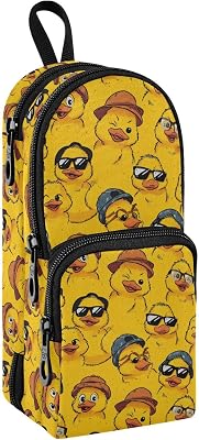Yellow Duck Pen Bag Cute Durable Pencil Bag Pouch Box Organizer Cases Pencil Case Pouch Pen Case Stationery