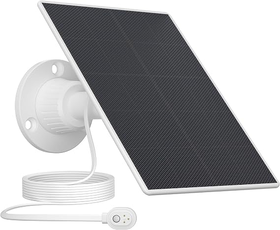 Solar Panel Charger for Arlo Camera Pro 5s 2K/ Pro 4/ Pro 3/ Pro 3 | 6V Solar Panel with 13.1FT Magnetic Charging Cable, IP65 Weatherproof, Compatible with floodlight/ Ultra 2/ Go 2/ Ultra
