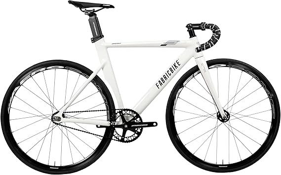 FabricBike AERO - Fixed Gear Bike, Single Speed Fixie Bicycle, Aluminium Frame and Carbon Fork, Wheels 28", 5 Colours, 3 Sizes, 7.95 kg (M size)