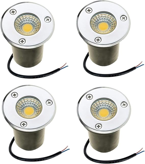 Embedded Underground Light LED 3W Landscape Lights IP67 Waterproof Buried Lights for Garden, Outdoor, Terrace(RGB,12V)