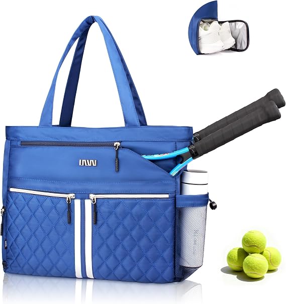 Tennis Bags for Women, Tennis Bag Holds 2 Rackets, Gym Bags with Ventilated Shoe Compartment, Suitable for Pickleball Tennis Badminton