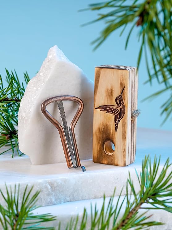 The Hummingbird: Beginner's Handmade Musical Instrument, Excellent Sound, Original Russian Maultrommel (Jaw Harp) with Carrying Case
