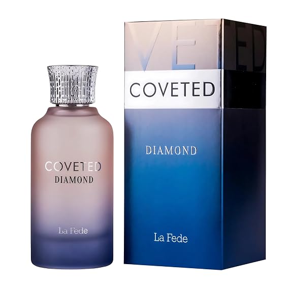 Khadlaj La Fede Coveted Diamond Eau de Parfum Spray for Unisex, 3.4 Ounce / 100ml