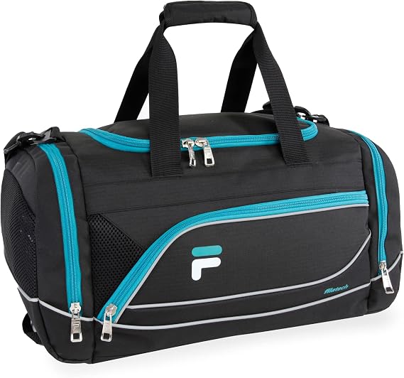 Fila Sprinter 19" Sport Duffel Bag, Black/Teal