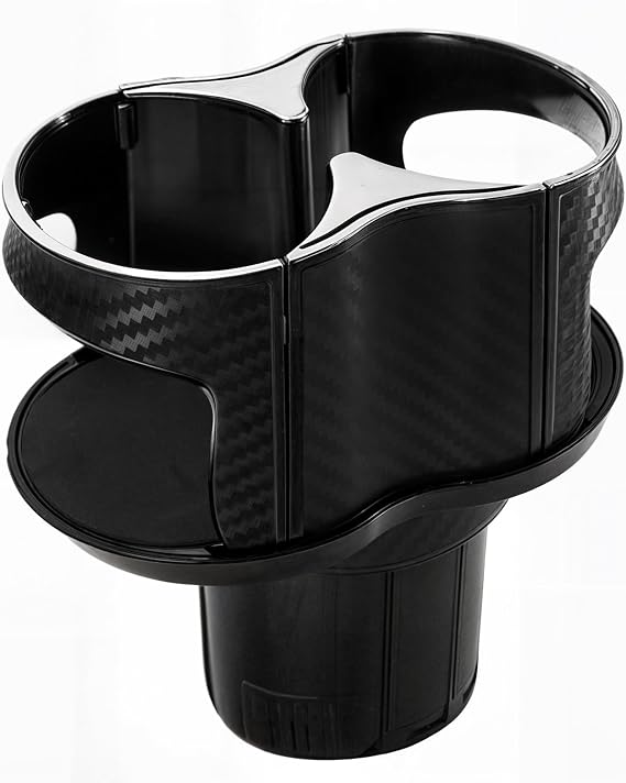 2 in 1 Universal Car Cup Holder Expander | Multifunctional Vehicle Mounted Cup Mount Extender with Expandable Base Universal Drinks Adapter Holder Most Bottles