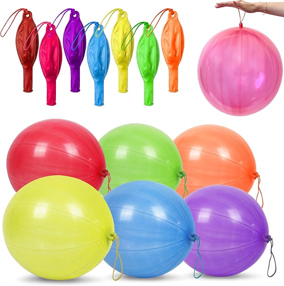 Giraffe 35 Pack 18" Large Thick Latex Neon Rubber Punch Balloons for Kids