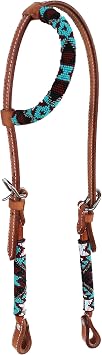 Pro Rider Horse Show Bridle Western Leather Headstall One Ear 79109HA