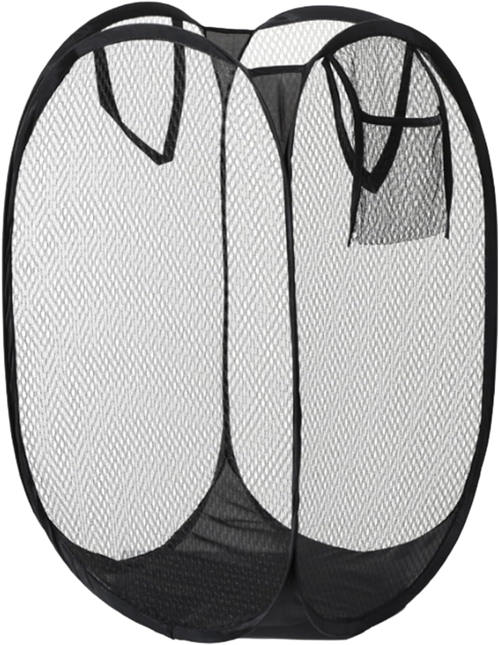 Folding Laundry Basket 75L Large Washing Basket Collapsible, Washing Basket Pop up Laundry Hamper Basket with Side Pocket, Laundry Baskets with Handles for Bedroom and Bathroom