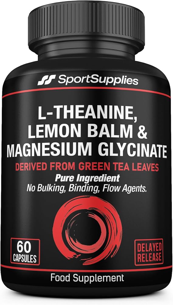 L-Theanine Green Tea Extract with Added Lemon Balm Extract and Chelated Magnesium Glycinate - Derived from Green Tea Leaves - Sleep & Relaxation Support - Mental Clarity