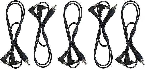 (5) Pack of 2 Way Split Effects Pedal DC Power Cables for CIOKS Power Supplies