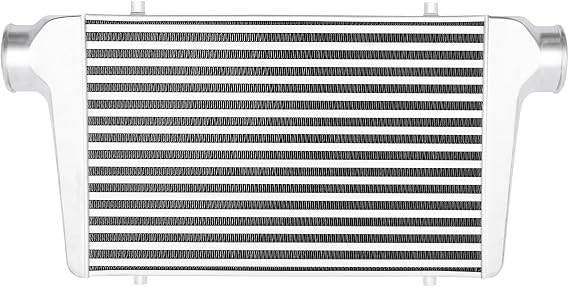 Intercooler Kit, Universal Front Mount Intercooler 25"x3"x12", 3'' Inlet & Outlet Aluminum Intercooler, 5-50PSI Universal Intercooler for any Turbo Charger System