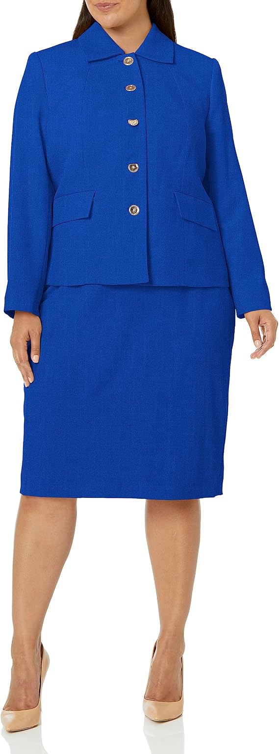 Le Suit Women's Le Suit Women's Textured Blazer & Skirt, 2pc Set