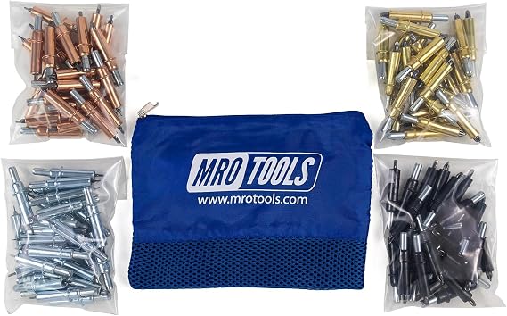 K-SERIES FABRICATION CLECO SHEET METAL FASTENER 100PC KIT + Carry Bag (K6S100)