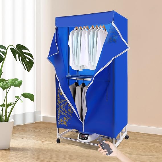 Clothes Dryer Portable Travel Dryer Machine, Portable Dryer For Apartments, New Generation Electric Clothes Drying Machine, Folding Controller Control Dryer for Home Using, 27.55in*19.68in*4.92ft