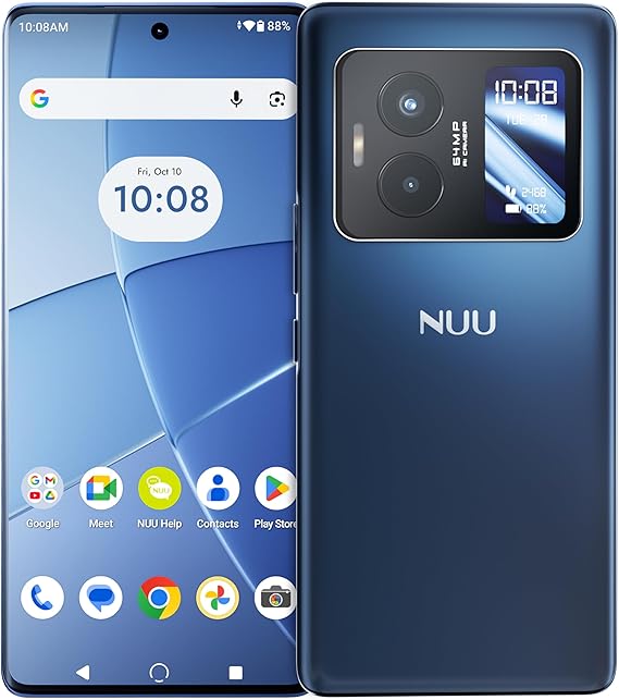 NUU B40 5G Cell Phone Unlocked, T-Mobile,8GB+256GB, Midnight Grey