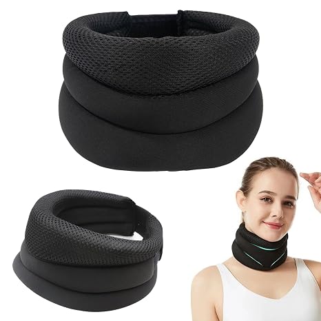ZOCONE 2 Pack Cervicorrect Neck Brace for Neck Pain and Support, Soft Foam Neck Brace for Snoring Neck Support Brace for Pressure Relief, Adjustable Neck Collars for Pain for Support, Wrap and Stabili