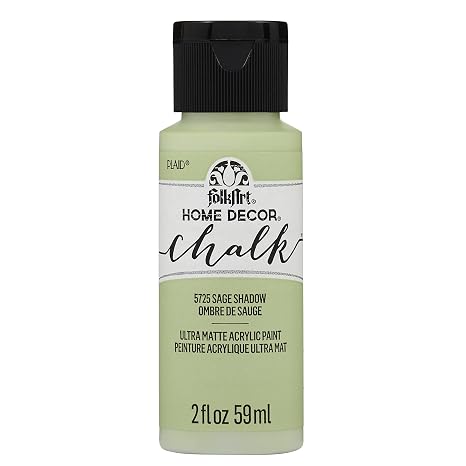 FolkArt Sage Shadow Home Decor Chalk Furniture & Craft Paint, 2 ounce, 1 Count (Pack of 1)