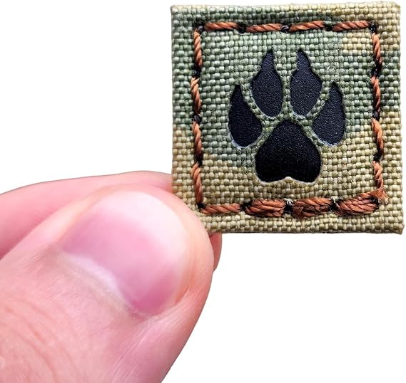 K9 Dog Handler Infared Micro Paw IR Patch 1x1 mult1cam OCP Cat Eye Morale Tactical Hook and Loop Patch