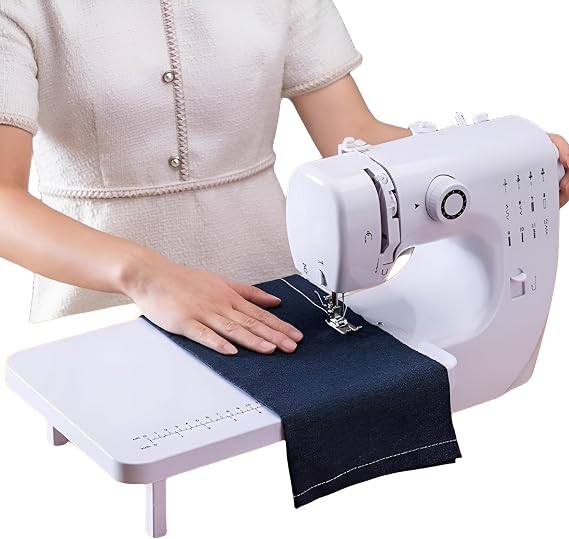 Portable Sewing Machine, 12 Thread Type, Edge Lock Function, Automatic Simple Sewing Machine, Electric Portable Sewing Machine, Compact Sewing Tool, Manual DIY Tool with Needle and Thread, Portable, Easy Operation, For Beginners, Home Stitching Tool For Travel Cowboy, Curtain, Leather, Fabric
