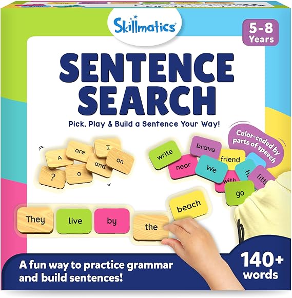 Skillmatics Sentence Search Educational Board Game, Learning Toy for Kids