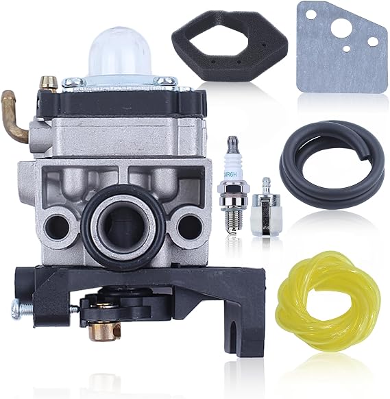 Carburetor Carb Kit for Honda GX35 GX25 UMR425-LWJT UMK425H-UVHT with Air Filter Spark Plug Fuel Filter Gasket Fuel Hose Tube 16100Z0Z815 17211Z0H000 Mower 4 Cycle Engine Parts