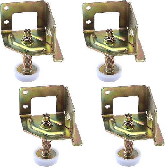 Antrader 4 Pack Heavy Duty 2000 LB. Capacity Leveler Legs, Adjustable Leveling Feet for Furniture, Cabinets, Workbench, w/Corner Protector Guard Brackets