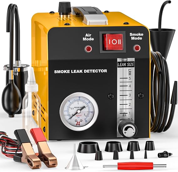 GODIAG SLD103 Pro Car Smoke Machine: EVAP & Vacuum Leak Tester | 12V vehicle smoke tester: fast output, adjustable gauge & flow meter, multi-system checks (EVAP) for cars & bikes.