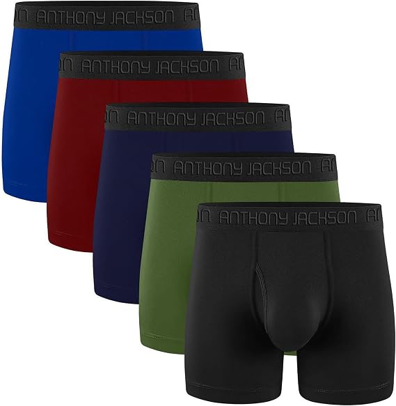 Anthony Jackson Likralı 5'li Kutu Premium Uzun Paçalı Erkek Boxer ShadowLine
