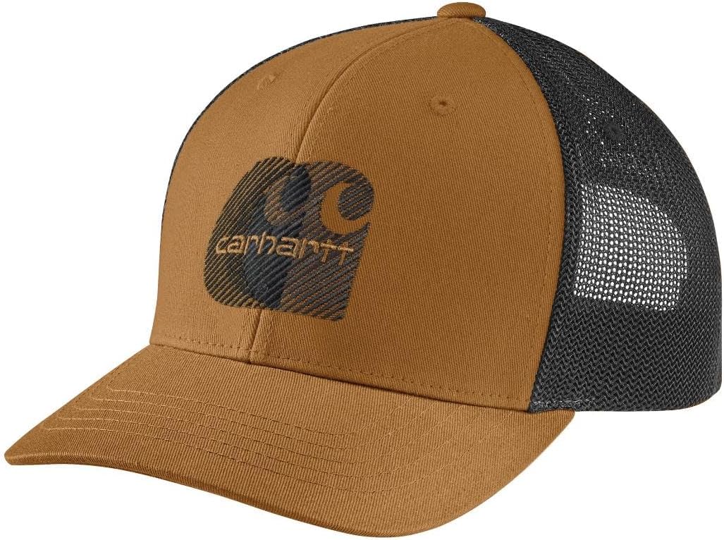 Carhartt Men's Canvas Mesh-back Logo Embroidered Cap