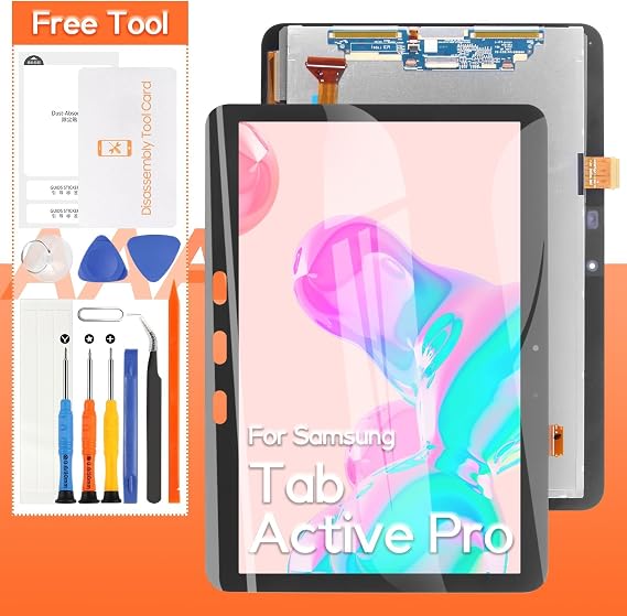 Screen Replacement for Samsung Galaxy Tab Active Pro SM-T540,for Samsung SM-T540 SM-T547 LCD Display Touch Screen Digitizer Full Assembly,with Tools(Black)