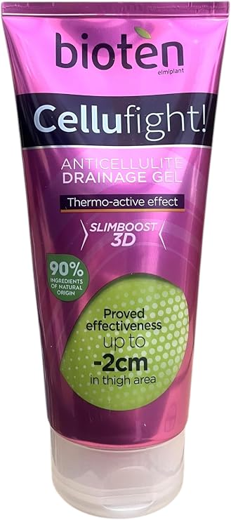 Cellufight Termo Active Anti-Cellulite Fat Burning Ge l- Proven Effectiveness, Visibly Reduces Cellulite, Eliminates Toxins and Excess Water - 200ml