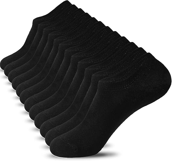 Nroktia 6/10 Pairs Non Slip No Show Socks Womens and Mens Low Cut Invisible Liner Ankle Socks
