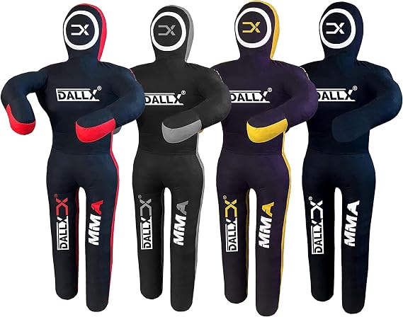 DALLX MMA Grappling Dummy BBJ Wrestling Brazilian Jiu Jitsu Punching Bag Judo Karate Throwing Boxing Fighting Dummy Self Defense Standing Position UNFILLED
