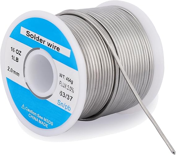 63/37 2mm 1LB Tin Solder Wire with Flux for Electrical Soldering Repair