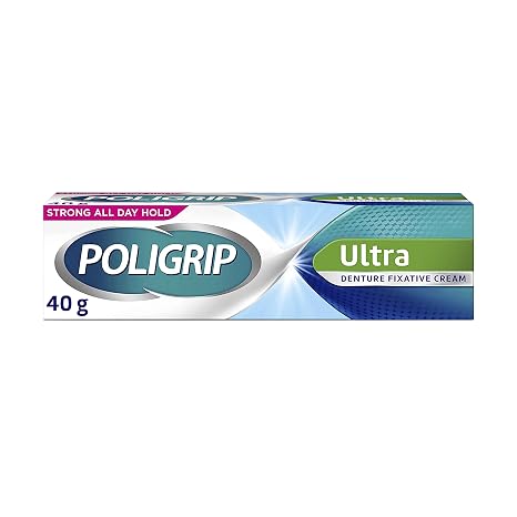 Poligrip Ultra Denture Fixative Cream 40g