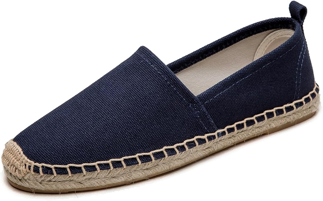 Women's Flat Espadrilles - Soft Women Sneakers Canvas Espadrille Fashion Simple Design Non-Slip Sole Suitable for Summer,Spring,Autumn Any Scenario